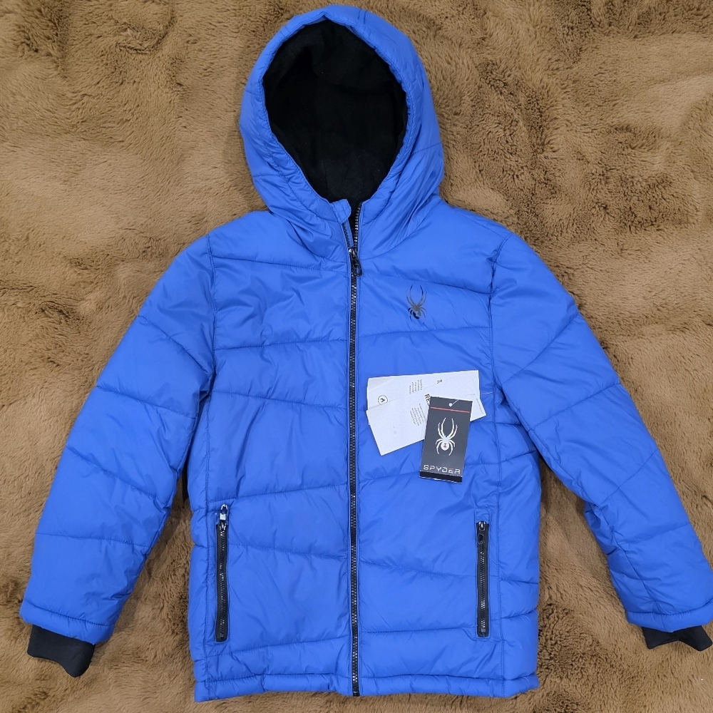 NWT Spyder Blue Kids Puffer Jacket